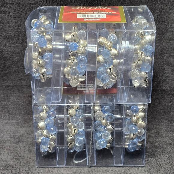 Holiday Collection Set of 4 Silver Bells Napkin Rings 8 Holders in Total - Picture 3 of 8